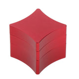 Maxbell Billiard Cue Chalk Case Holder Detachable Chalks Carrier Metal Box Red