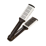Maxbell Double Sided Straightening Brush Professional Styling Comb for Shop Women White