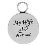 Maxbell Stainless Steel Locket Urn Pendant Memorial Cremation Ash Holder Wife