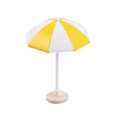 Max DIY Handcrafted Dollhouse Beach Miniature Umbrella Sunshade Models Yellow+M