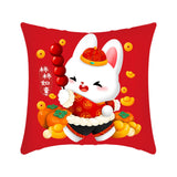 Maxbell 40x45 cm Cushion Cover Soft Traditional Throw Pillow Covers for New Year style B