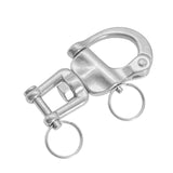 Maxbell Swivel Eye Snap Shackles Boat Stainless Steel Locking Rigging Spinnaker Fork Type