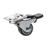Maxbell Swivel Plate Locking Casters with Brake for Cart Furniture Workbench Durable 2 inch