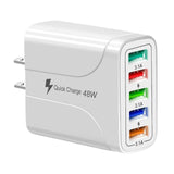 Maxbell Maxbell Wall Charger Adapter Quick Charge USB Multiport Charger for Smartphones White