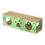 Maxbell Cat Scratching House Play Tunnel Hideaway for Indoor Cat Kitty Small Animals 2XL Green