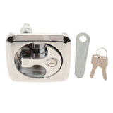 Max Maxb RV Trailer Truck Electric Cabinet Toolbox Flat Square Lock Latch with 2 Keys