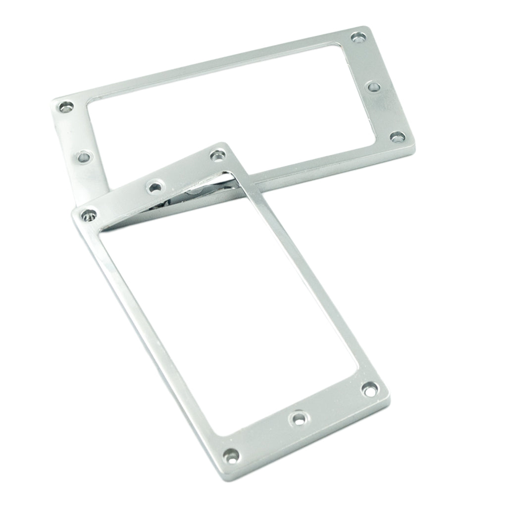 Max Maxb 2x Metal Humbucker Pickup Frame Mounting Ring for LP Electric Guitar Silver