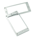 Max Maxb 2x Metal Humbucker Pickup Frame Mounting Ring for LP Electric Guitar Silver