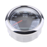 Max Marine RPM Tachometer Gauge LCD Hour Meter 9-32V 0-4000 RPM 85mm