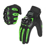 Maxbell Motorcycle Gloves Touch Screen Protection for Motocross Cycling Camping Green XL