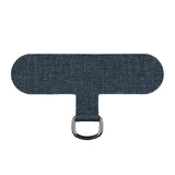 Maxbell Universal Phone Lanyard Patch with Metal Ring for Cellphone Case Grey Blue