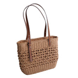 Maxbell Stylish Straw Shoulder Bag Tote Casual Large Capacity Women Woven Handbag