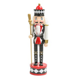 Maxbell Nutcracker Soldier Figurine Scene Layout Accessories for Bookshelf Parties Black