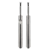 Maxbell 2pcs Professional Stainless Steel Nail Cuticle Spoon Pusher Remover Manicure