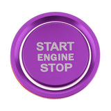 Max Engine Start Stop Ignition Button Cover Trim Sticker For Audi A4 A5 Purple