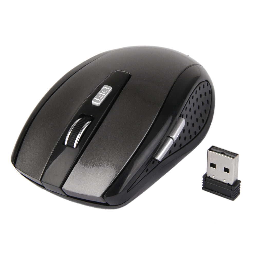 Maxbell Slim 2.4GHz Wireless Optical Mouse Cordless Mice USB 2.0 Receiver For Laptop  Grey