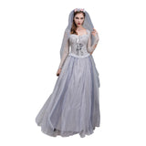 Maxbell Women Halloween Dress Costume Bridal Veiling Festival Cosplay Delicate Fancy L