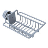 Maxbell Multipurpose Sink Storage Rack Towel Holder Durable for Countertop Bathroom Gray