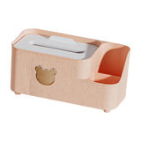 Maxbell Tissue Box Holder Desktop Storage Box Case for Night Stand Office Dresser Pink S