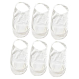 Maxbell Low Cut No Show Socks Womens Invisible Socks for High Heel Shoes Sneakers White