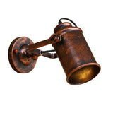 Maxbell Industrial Wall Sconce Angle Adjustable Wall Light Wall Mount for Cafe Rust Color