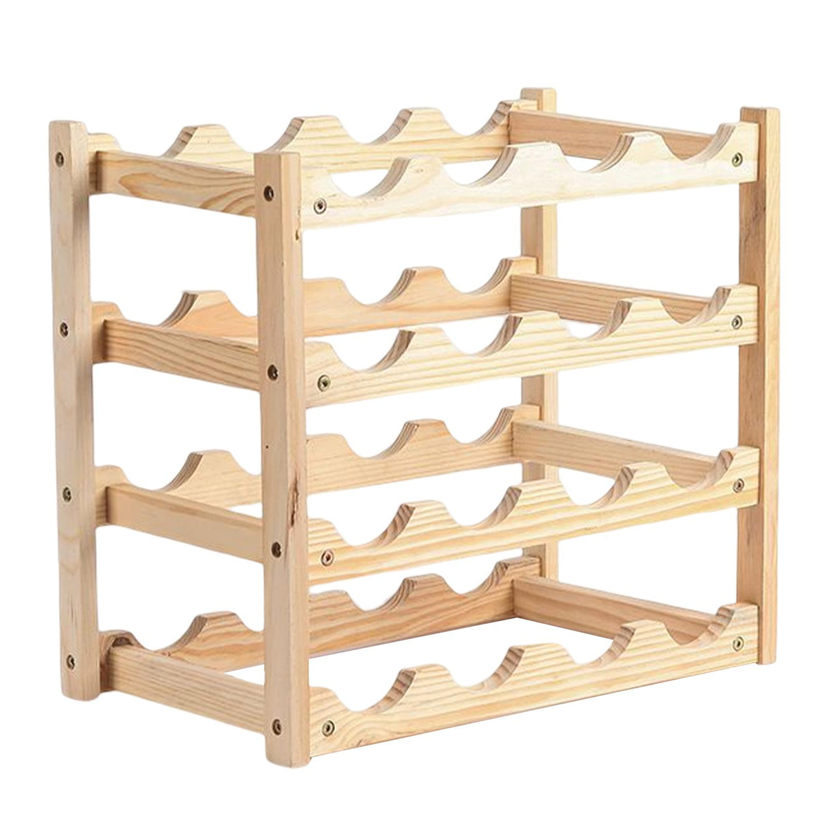 Maxbell Wine Rack Holder Organizer Wine Glass Cup Holder for Cabinet Household 4-Layer