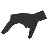 Maxbell Dog Coats Warm Soft High Collar Comfortable Pullover Dog Pajamas for Pet Dog Black 2XL