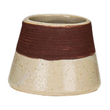 Maxbell Maxbell Ceramic Retro Match Holder for Fireplace with Storage Pot Jar Gifts Beige