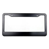 Maxbell Metal Aluminium Alloy Anodized Car License plate frame holder Blank Black