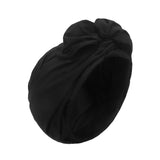 Maxbell Woman Head Turban Hat Head Wrap Soft Breathable Accessory Multifunction Black