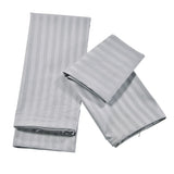 Max 1Pair 100% Cotton Soft Solid Color Single Pillow Cover Pillowcase Grey- Size S