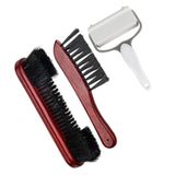 Maxbell Durable Billiards Pool Table Brush Set Cleaning Brushes Pool Table Cleaner Red 3PCS