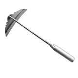 Maxbell Traditional Garden Hoe Sharp Tilling Weeding Lawn Sickle Trapezoid 15cm