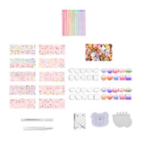 Maxbell Kids Arts and Craft Cute Keychain Guka DIY Kits for Classroom Girls Gift Tea Party 267pcs