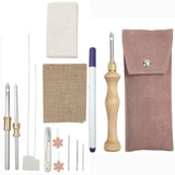 Maxbell Embroidery Punch Needle Set Durable Hand Woven for Children Adults Beginners