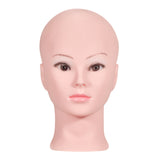 Maxbell Manikin Wig Making Bald Mannequin Head Model Rack for Sunglasses Color 01