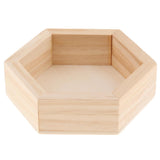 Max Maxb Wooden Hexagon Necklace Jewelry Display Tray Case, Jewelry Storage Box S