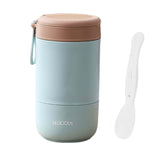 Maxbell Lunch Container Wide Mouth thermal Food Jar leakproof for Picnic Blue