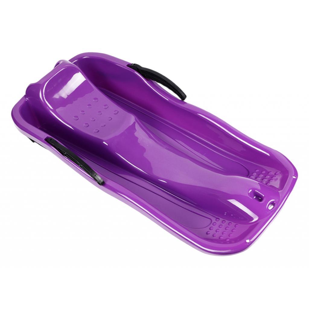 Maxbell Winter Snow Sled Kids Sledge Sledding Sleigh Fun Toy Garden Holiday Toboggan Purple
