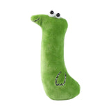 Maxbell Cat Catnip Toy Gift Kitten Interactive Plush Toy Bite Resistant Chewing Toy Green Snake 12cm