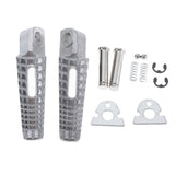 Maxbell Motorcycle CNC Front Footrests Footpeg Pedals For GSXR 600 750 06-18 Silver