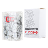 Maxbell PBT Pudding Keycaps 108 KeysDoubleshot Keycap Set for PC Gaming  Silver Gray