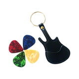 Maxbell PU Leather Guitar Pick Holder Keychain Guitar Accessories Guitar Picks Case