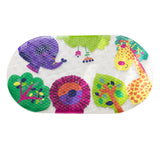 Maxbell Large Bath Mat Non-Slip 27x15 inch with Suction Cups for for Toddler Baby zoo