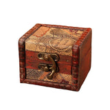 Maxbell Vintage Wooden Jewelry Box Organizer Holder for Brooches Bracelets Ear Studs C