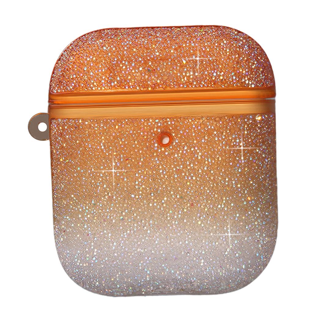 Max Star Drill TPU Earphone Case Protective Cover Case For AirPod 1 Gen Orange