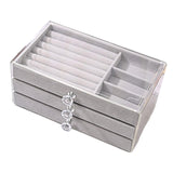 Maxbell Acrylic Jewelry Organizer with 3 Drawers Sturdy for Woman and Girls Elegant