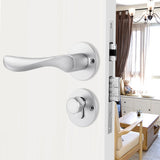 Maxbell Door Handle Lock Front Back Lever Lock Bathroom Bedroom Door Handles #12