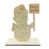 Max Maxb Christmas Tree Wood Snowman Elk Ornaments Gift Home Party Desk Decor Craft 4