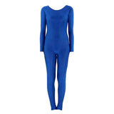 Max Adult Spandex Bodysuit Catsuit Dance Costume Stretch Unitard Blue L